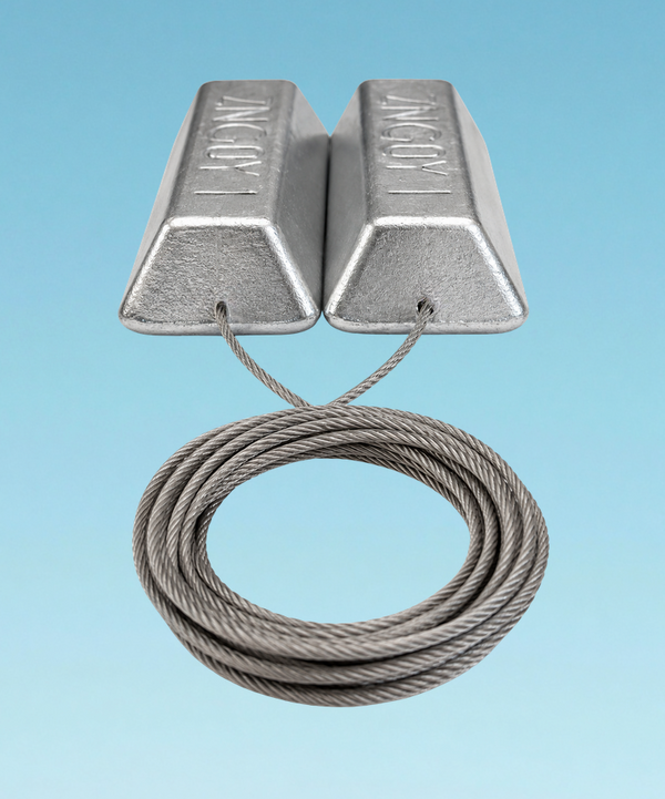 THE ZNGUY1 Boat Lift Zinc Anode Replacement Kit (2-Pack)