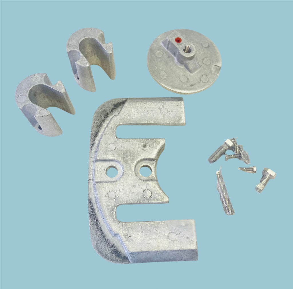 Tecnoseal AK Anodensatz Magnesium Für YANMAR Z-Antriebe Stern Drive Anoden Kit E