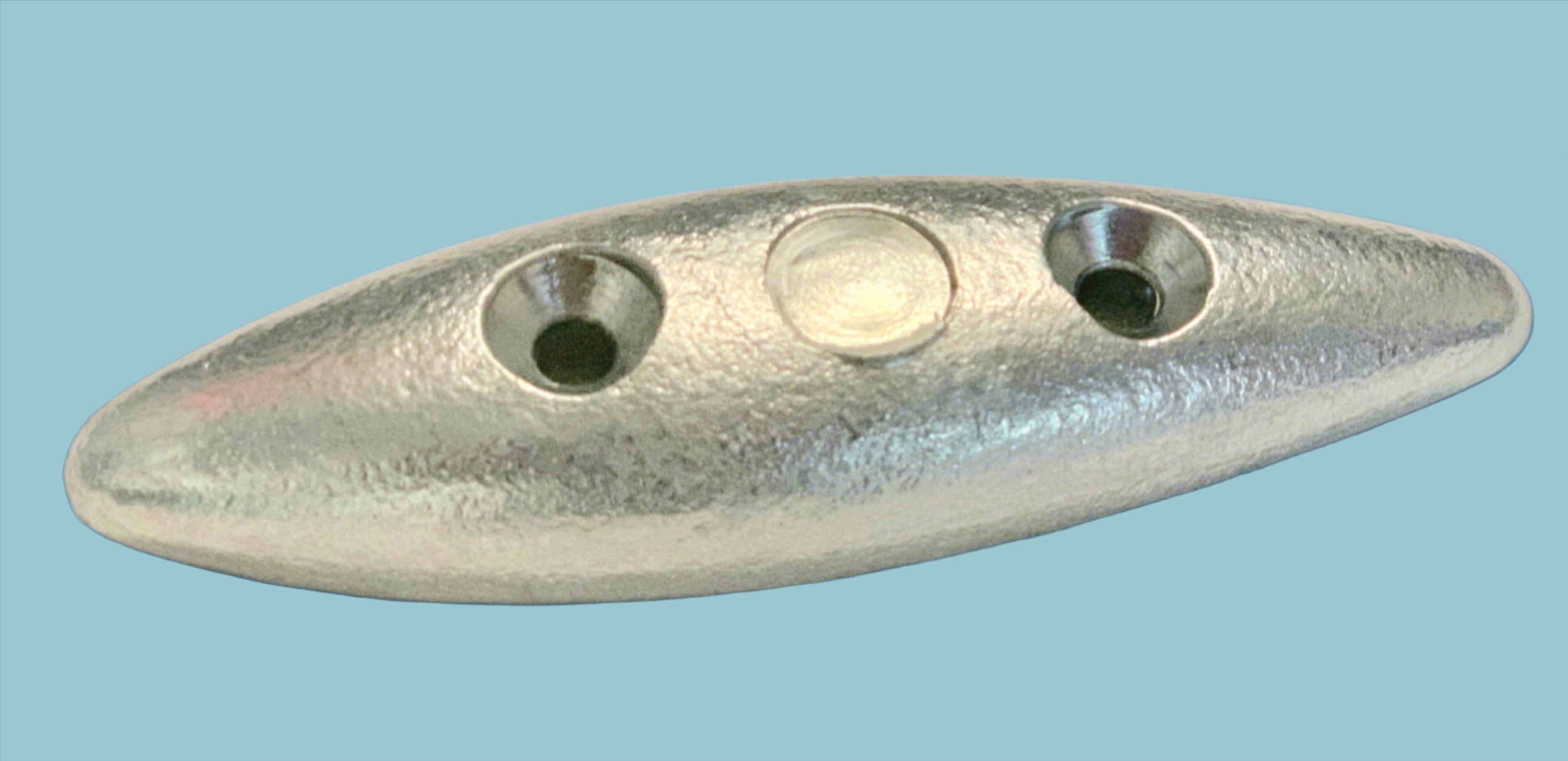 00204/ OVAL PLATE ZINC ANODE/Z-24