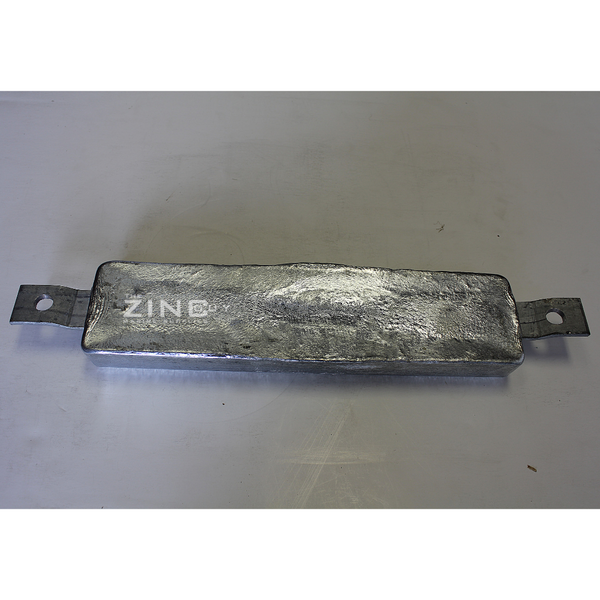 M-12S Weld-on Zinc Anode w/Slotted Strap