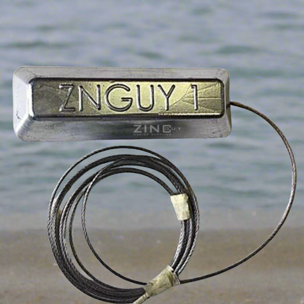 ZNGUY1  Zinc Anode with 10ft. cable BOAT LIFT *Best Seller*