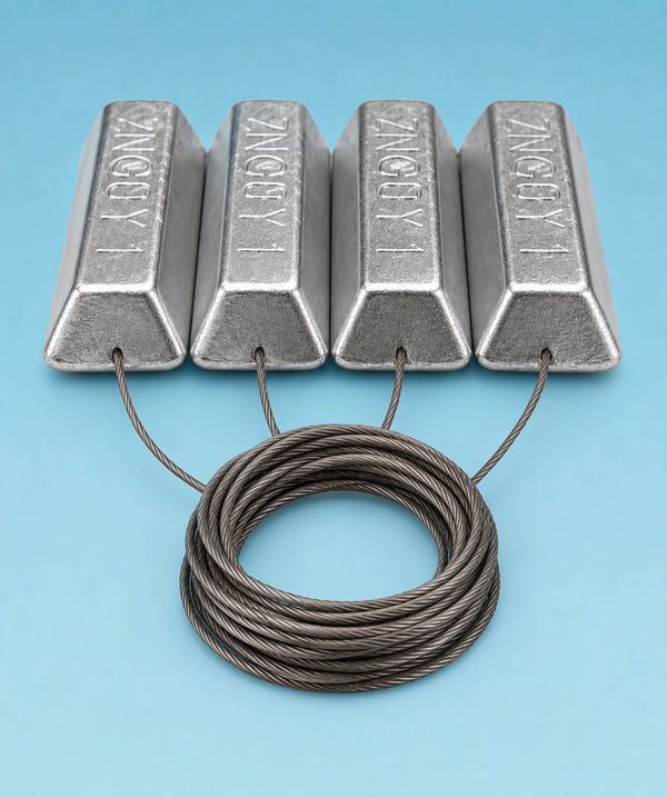 THE ZNGUY1  Boat Lift Zinc Anode Replacement Kit (4-Pack)