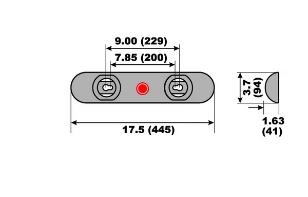 HD72BMA / CL-18AL ALUMINUM ANODE/ ZD72B