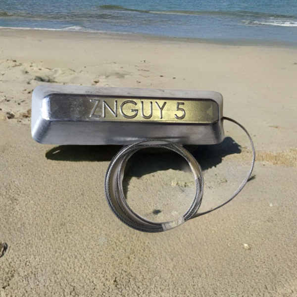 ZNGUY5  Zinc Anode with 10 ft. cable BOAT LIFT *Best Seller*