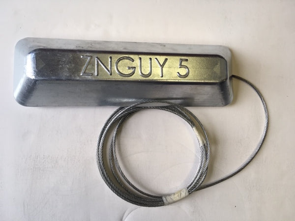 ZNGUY5  Zinc Anode with 10 ft. cable BOAT LIFT *Best Seller*