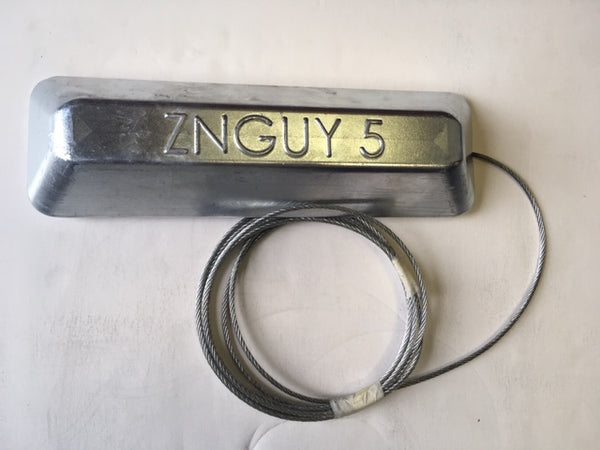 ZNGUY5  Zinc Anode with 10 ft. cable BOAT LIFT