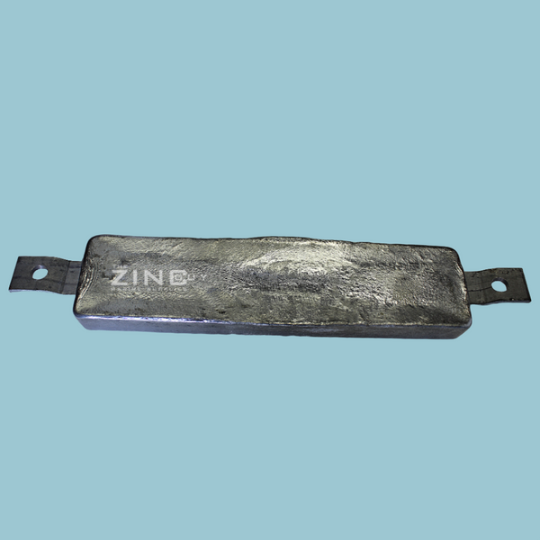 M-12S Weld-on Zinc Anode w/Slotted Strap